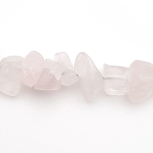 Rose Quartz Heart Chakra Healing Gemstone Beaded Keychain Handmade Accessory - Picture 3 of 9